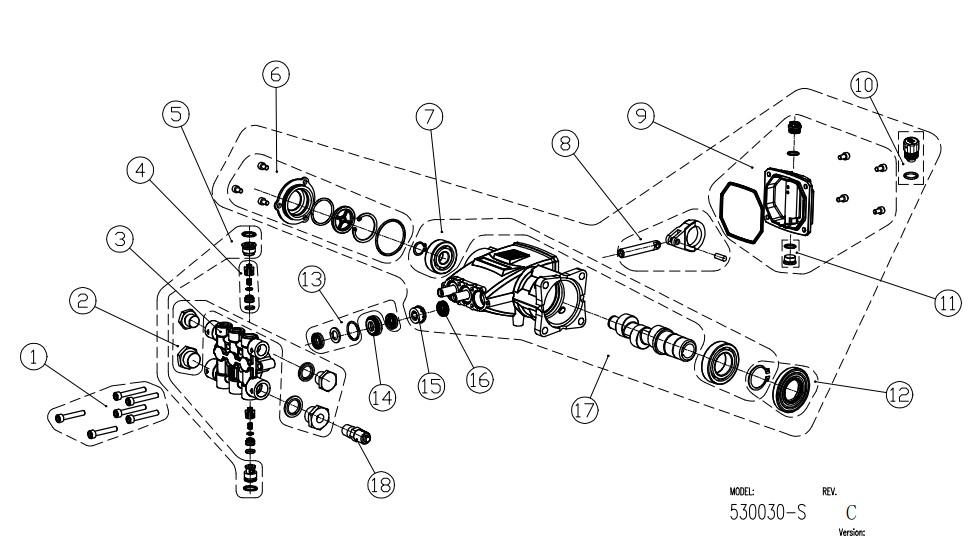 AAA 530030 Pump repair parts